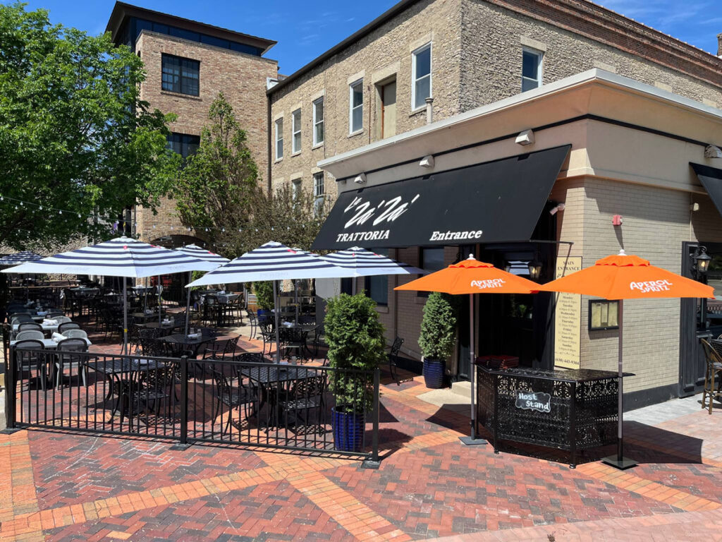 La ZaZa Trattoria front entrance & Patio